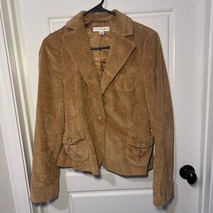 Banana Republic Women's Brown Corduroy 100% Cotton Suit Jacket Size 8